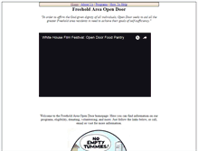 Tablet Screenshot of freeholdareaopendoor.org